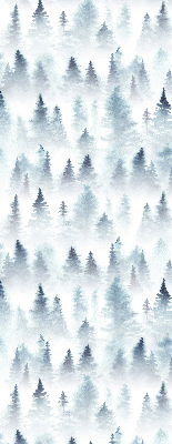 Roller blind for large window Forest in the fog
