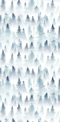 Roller blind for large window Forest in the fog