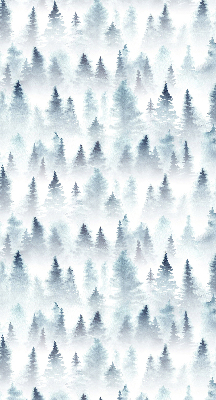 Roller blind for large window Forest in the fog