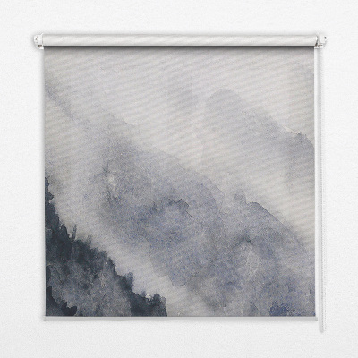 Modern roller blind Misty mountains