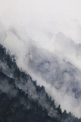 Modern roller blind Misty mountains