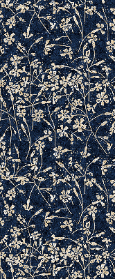 Roller blind for large window Flowers