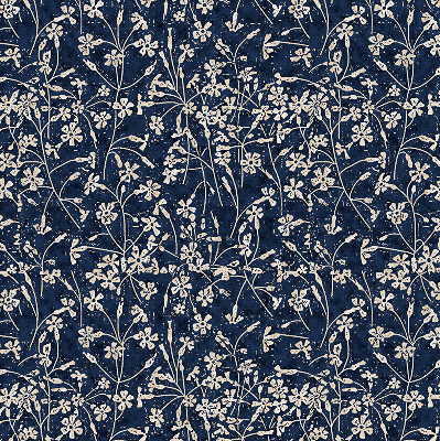 Roller blind for large window Flowers