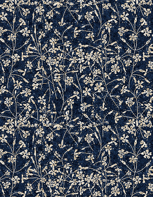 Roller blind for large window Flowers