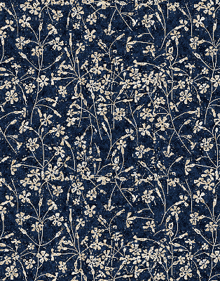 Roller blind for large window Flowers