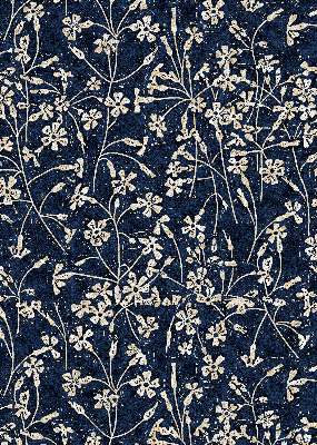 Roller blind for large window Flowers