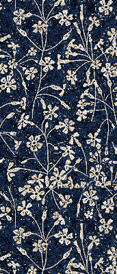 Roller blind for large window Flowers