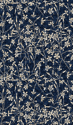 Roller blind for large window Flowers