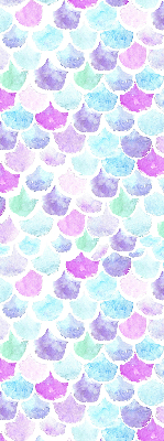 Fabric roller blind Colorful scales