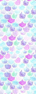 Fabric roller blind Colorful scales
