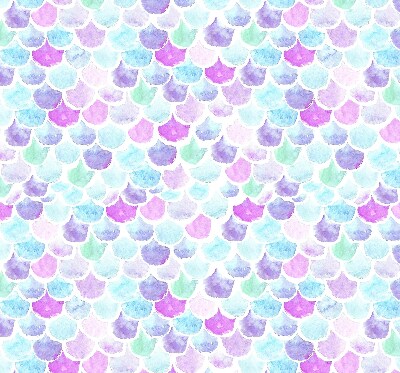 Fabric roller blind Colorful scales