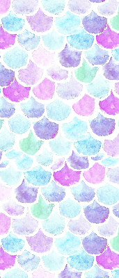 Fabric roller blind Colorful scales