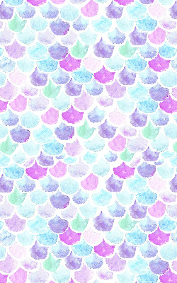 Fabric roller blind colorful scales pattern