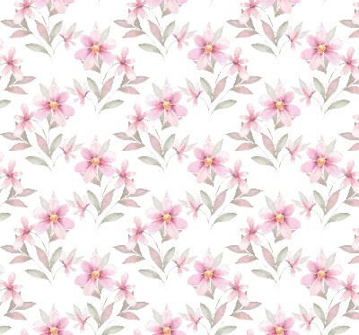 Fabric roller blind Pink flowers