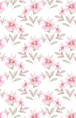 Fabric roller blind Pink flowers