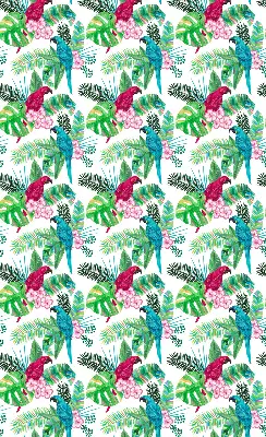 Roller blind for large window parrots print