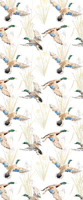Fabric roller blind Flying ducks