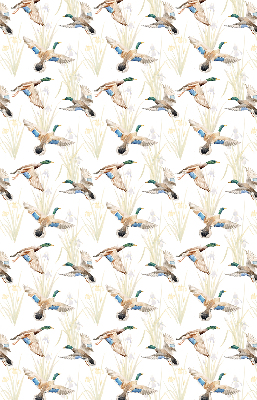 Fabric roller blind Flying ducks