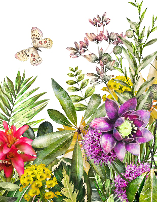 Roller blind for large window Flowers