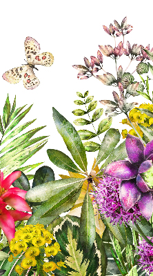 Roller blind for large window Flowers