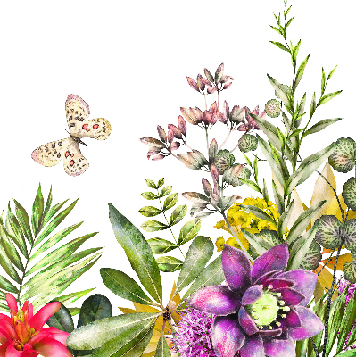 Roller blind for large window Flowers