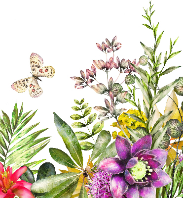Roller blind for large window Flowers