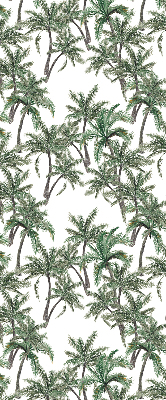 Fabric roller blind palm trees pattern