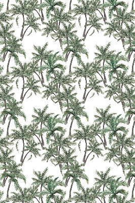 Fabric roller blind Palm trees