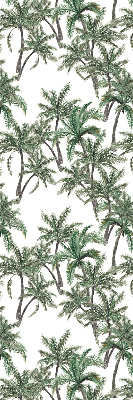 Fabric roller blind Palm trees