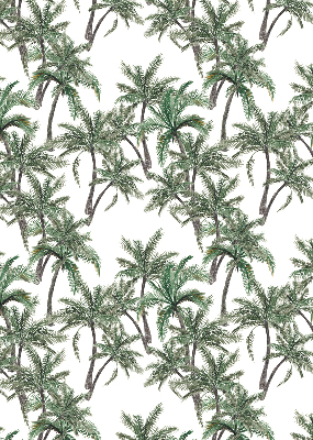 Fabric roller blind Palm trees
