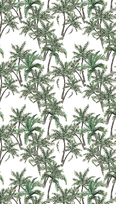 Fabric roller blind Palm trees