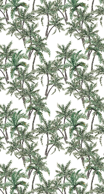 Fabric roller blind Palm trees
