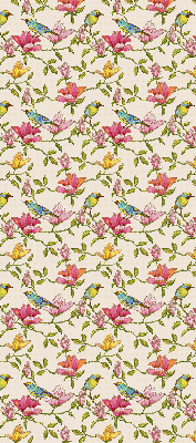 Modern roller blind Birds on flowers