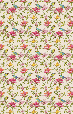 Modern roller blind Birds on flowers
