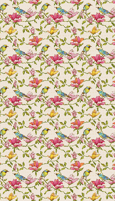 Modern roller blind Birds on flowers