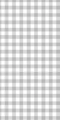 Roller blind for large window in gray checks
