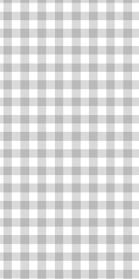 Roller blind for large window in gray checks