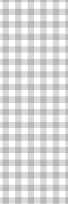 Roller blind for large window Gray checks