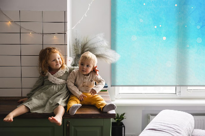 Modern roller blind northern lights design