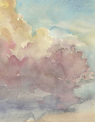 Fabric roller blind Colorful sky