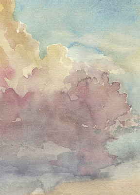 Fabric roller blind Colorful sky