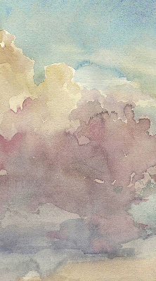 Fabric roller blind Colorful sky