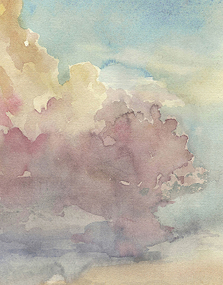 Fabric roller blind Colorful sky