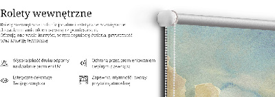 Fabric roller blind Colorful sky