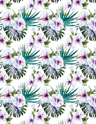 Fabric roller blind Flowers