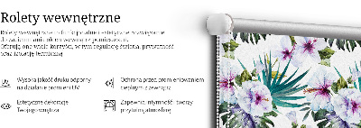 Fabric roller blind Flowers