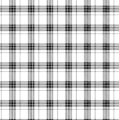 Modern roller blind Gray tartan