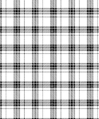 Modern roller blind Gray tartan