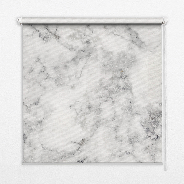 Roller blind for large window Gray marble