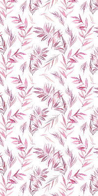 Modern roller blind Pink leaves